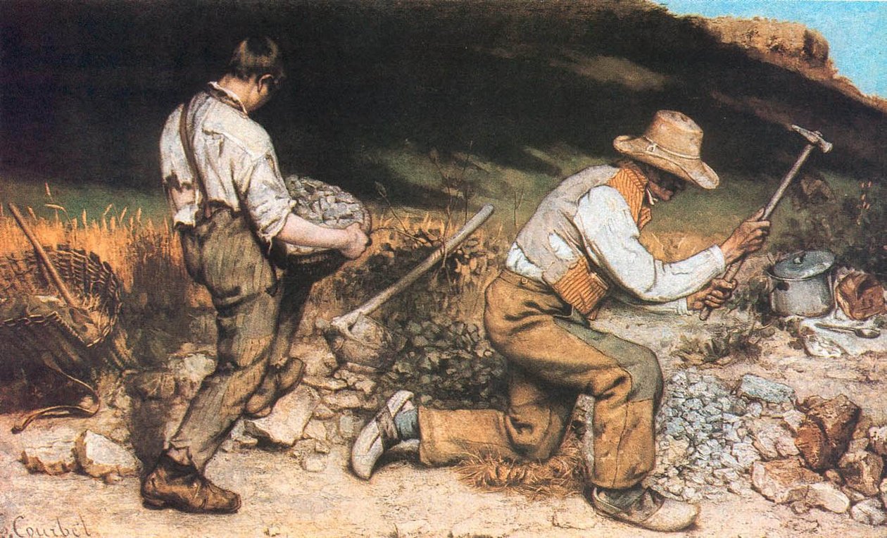 A kőfaragók alkotó: Gustave Courbet