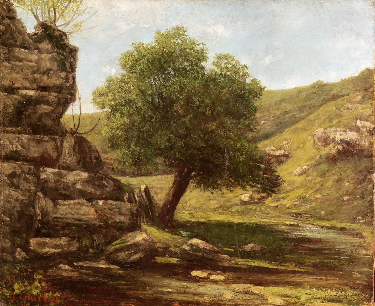 Táj, 1873 alkotó: Gustave Courbet
