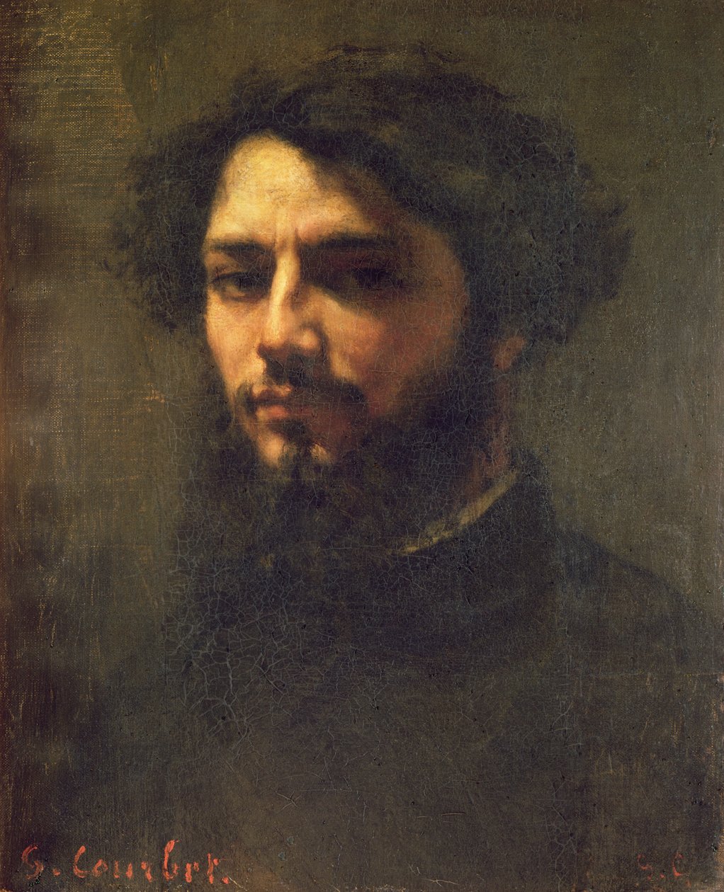 Önarckép alkotó: Gustave Courbet