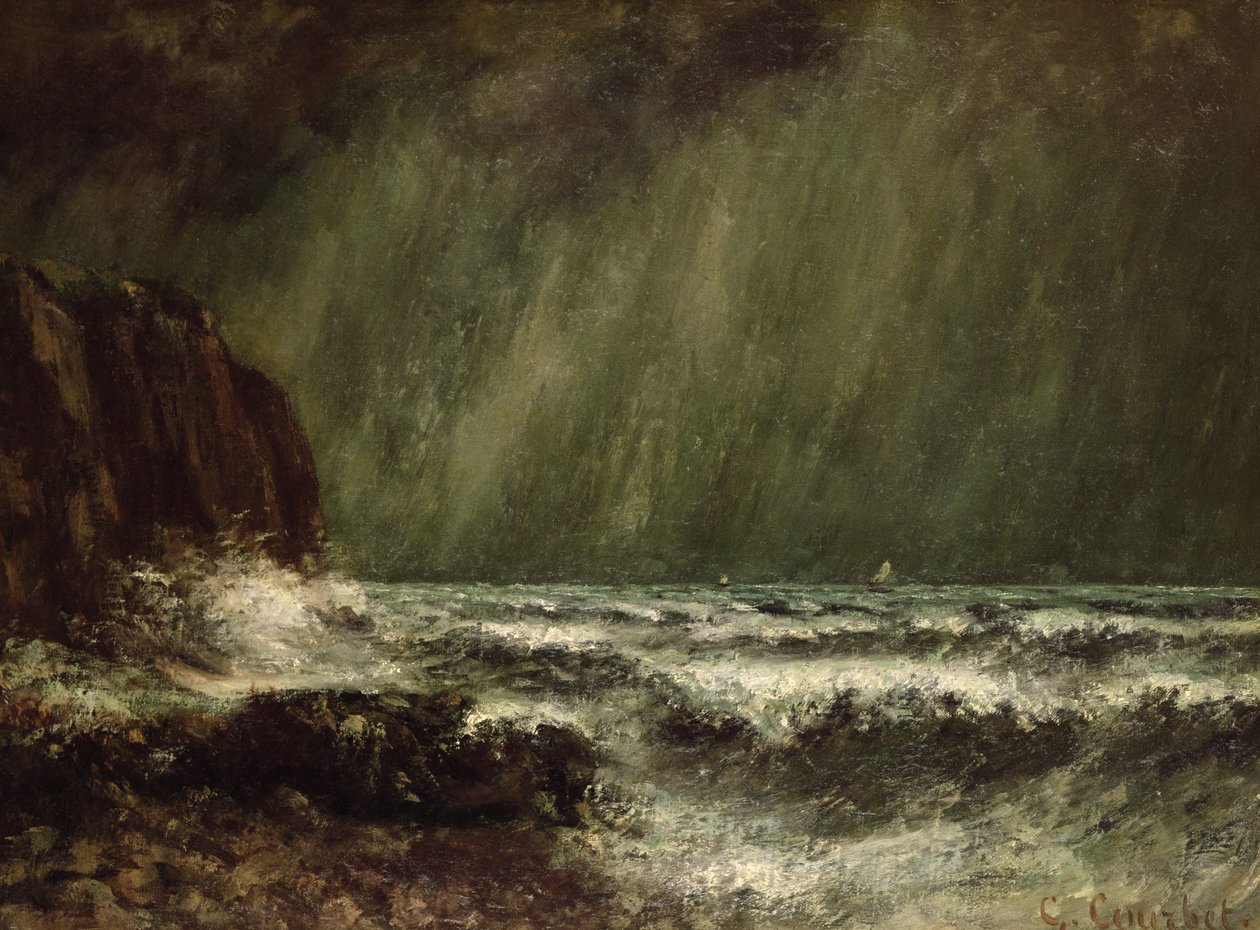Vihar a tengeren, 1865 alkotó: Gustave Courbet