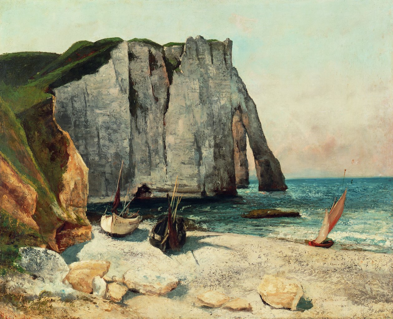 Etretat sziklái, Avale kikötője, 1869 alkotó: Gustave Courbet