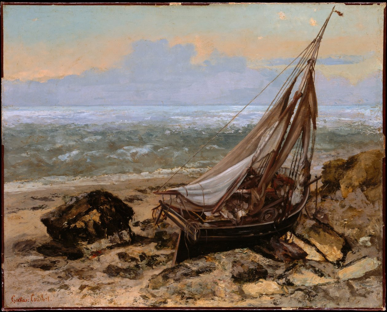A Halászhajó alkotó: Gustave Courbet
