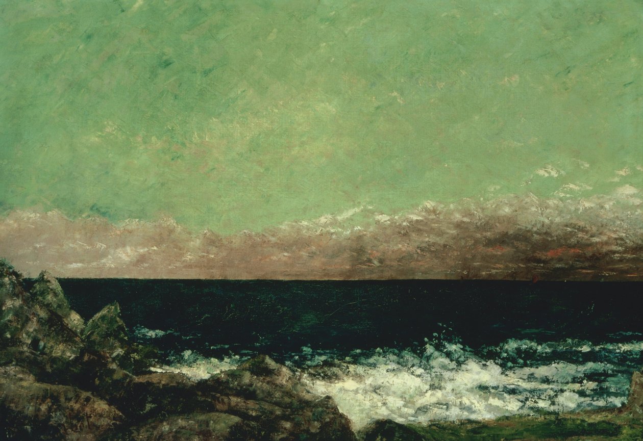 A Földközi -tenger alkotó: Gustave Courbet