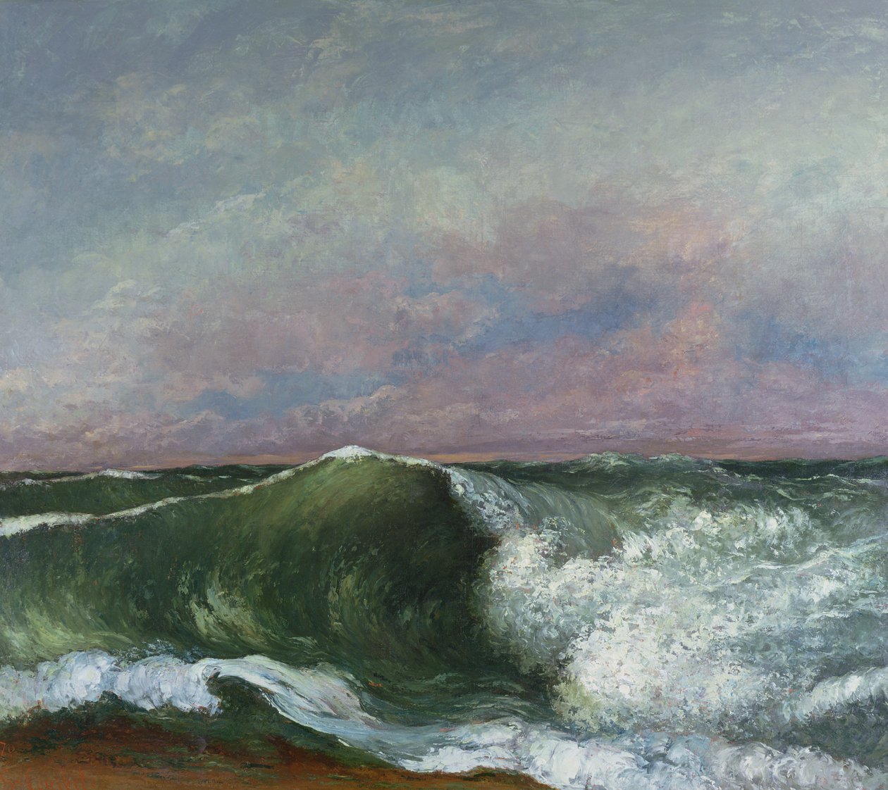 A hullám, 1870 alkotó: Gustave Courbet