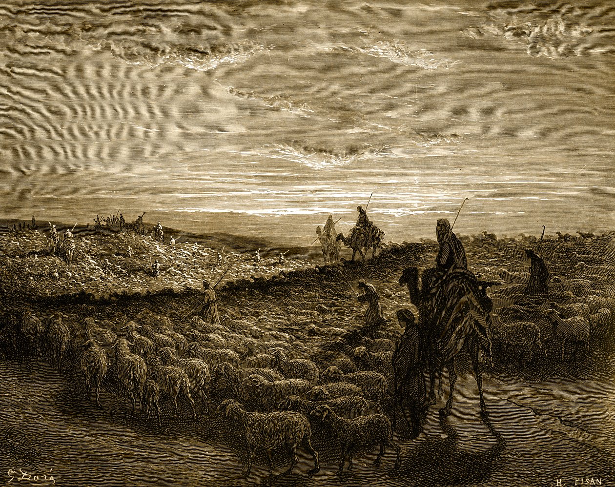 Ábrám útja Kánaánba - Biblia alkotó: Gustave Dore