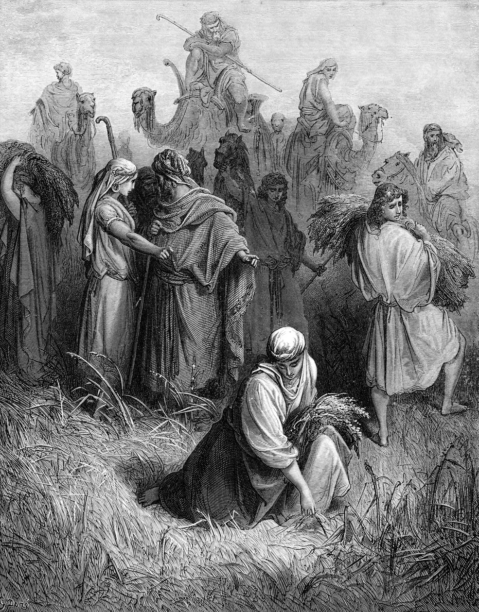 Boáz és Ruth - Biblia alkotó: Gustave Dore