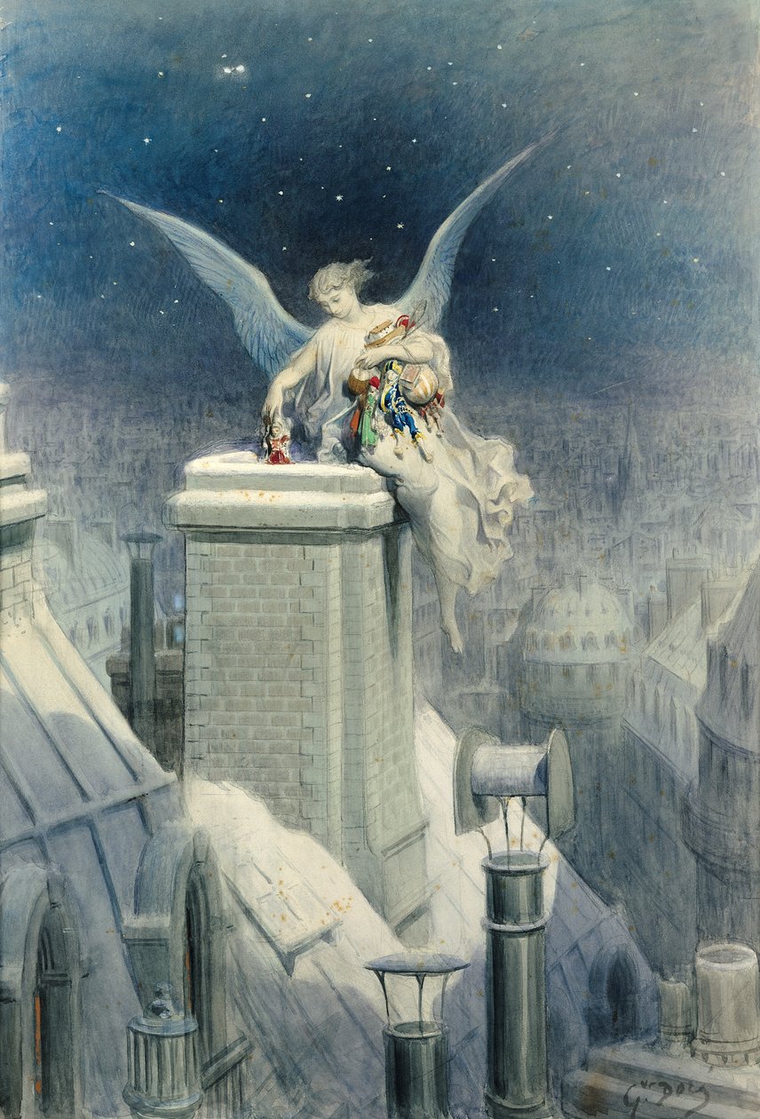 Szenteste (wc és gouache papíron) alkotó: Gustave Dore
