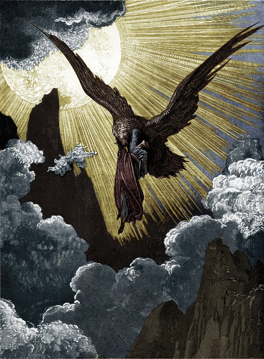 Dante purgatóriuma alkotó: Gustave Dore