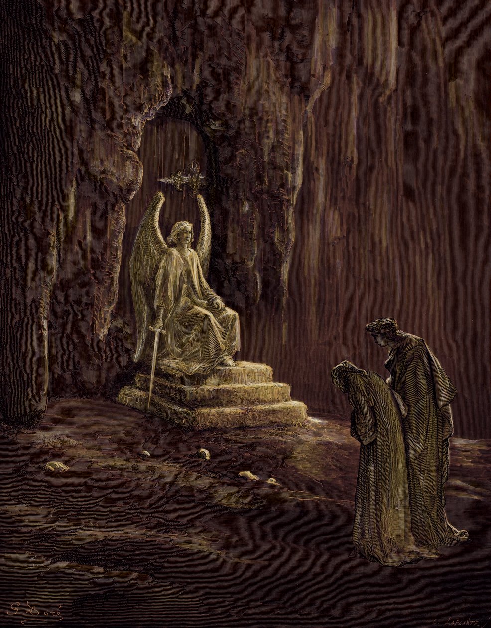 Dante purgatóriuma alkotó: Gustave Dore