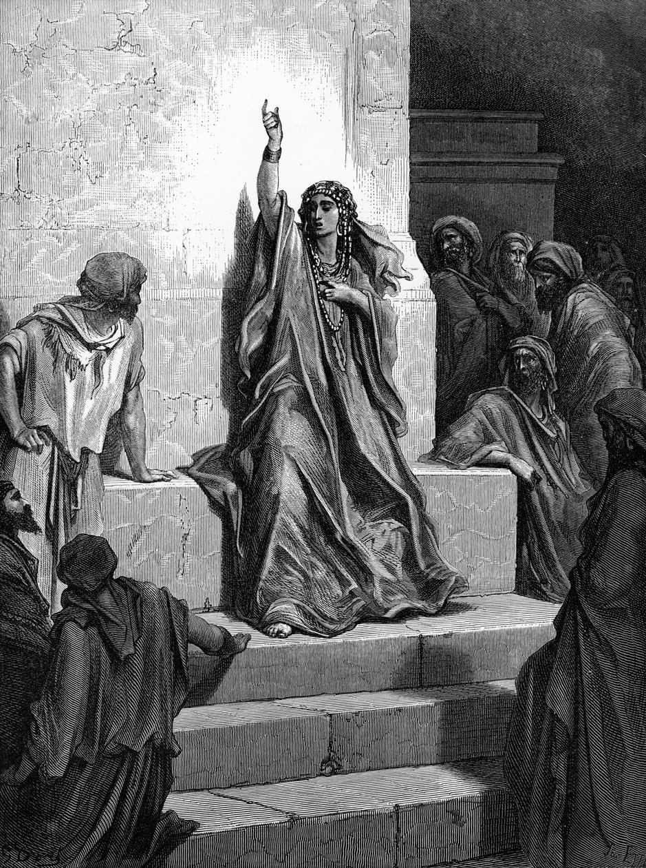 Deborah diadaléneke. - Biblia alkotó: Gustave Dore