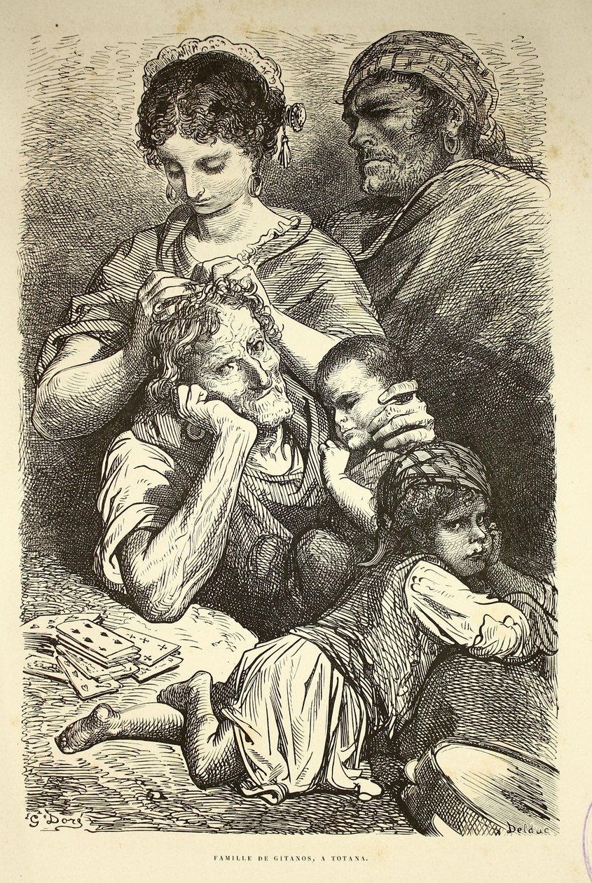 Cigány család, Totanába alkotó: Gustave Dore