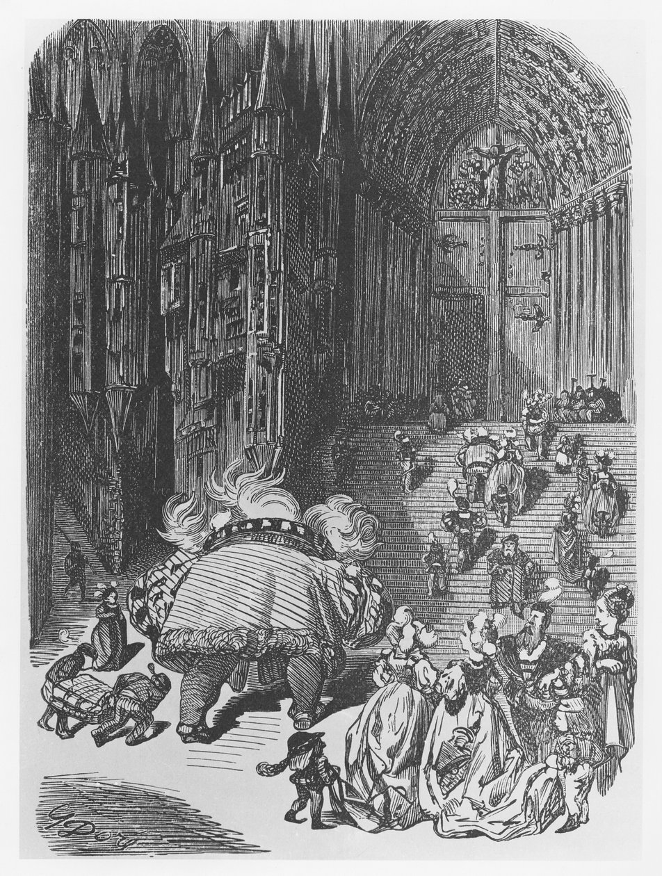 Illusztráció: "Gargantua és Pantagruel", François Rabelais alkotó: Gustave Dore