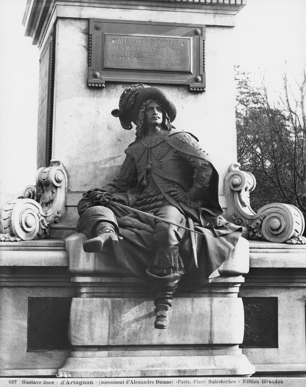 Alexandre Dumas Pere emlékműve, d