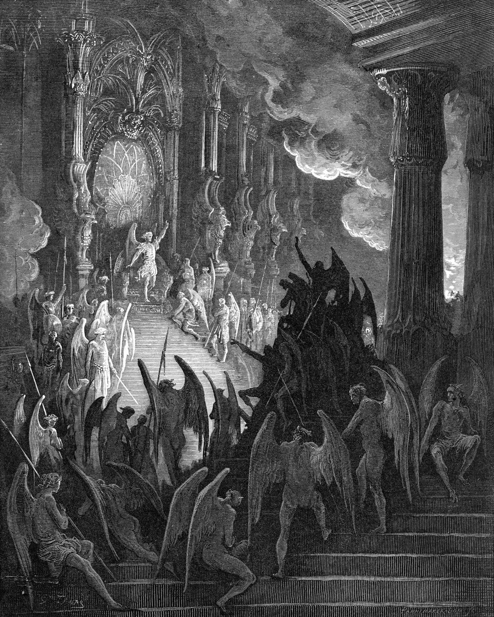 Elveszett Paradicsom: Gustave Doré metszete. alkotó: Gustave Dore
