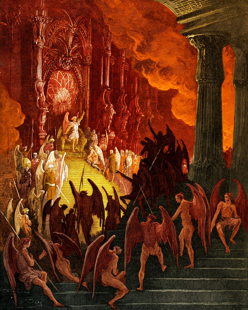 Elveszett Paradicsom: Gustave Doré metszete. alkotó: Gustave Dore