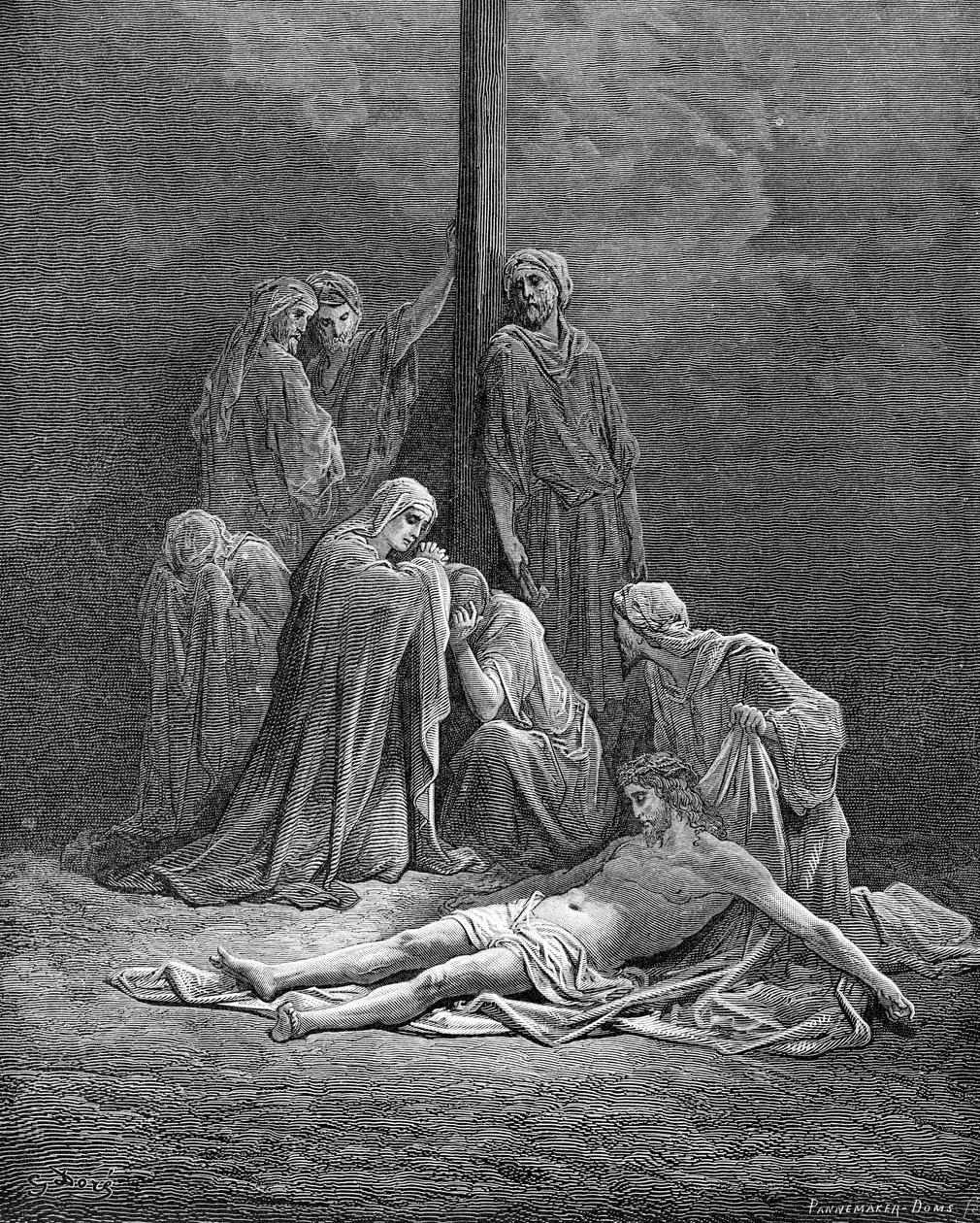 A halott Krisztus - Biblia alkotó: Gustave Dore