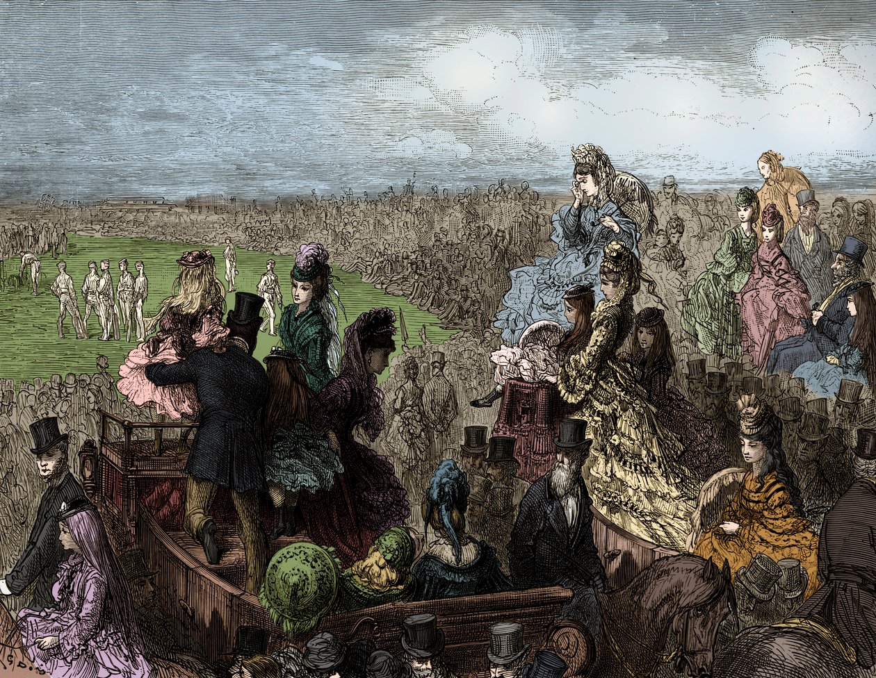 Viktoriánus London – Lords krikettpálya Dorétól alkotó: Gustave Dore