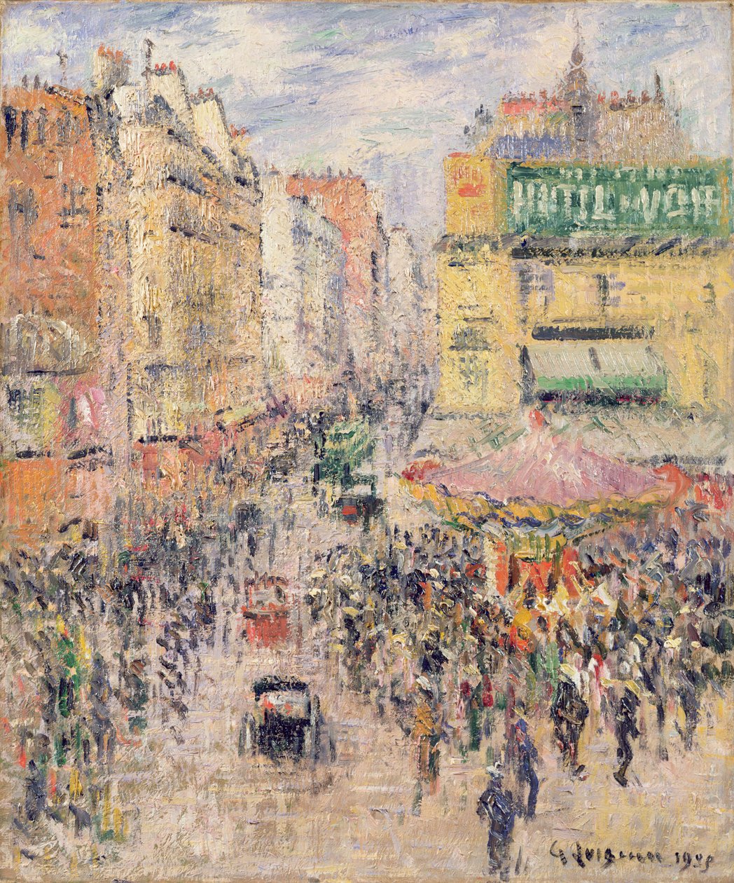 A Rue de Clignancourt, 1925 alkotó: Gustave Loiseau