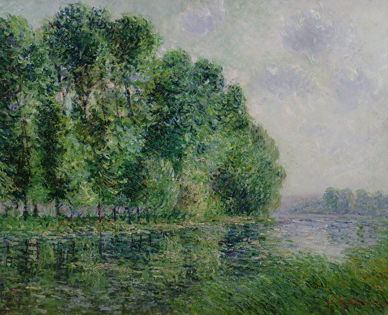 Tájkép a tengerparton alkotó: Gustave Loiseau