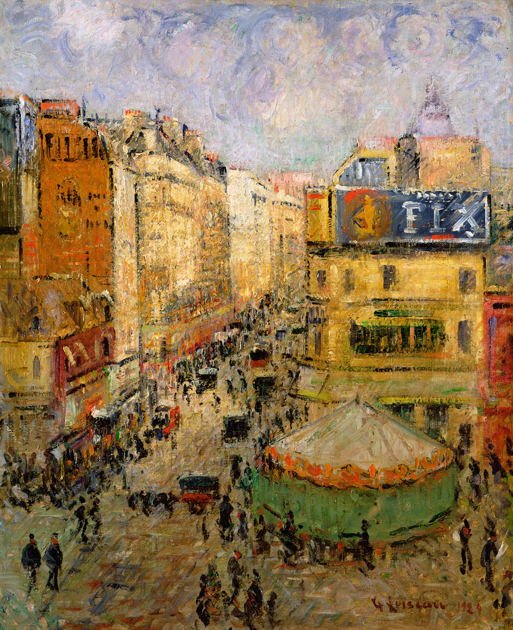 Rue de Clignancourt, 1924 alkotó: Gustave Loiseau