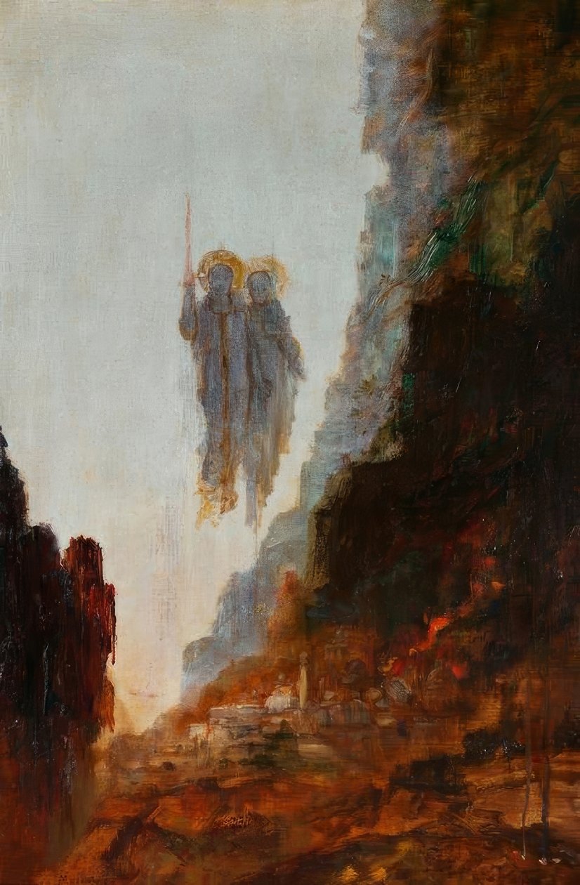 Szodoma angyalai alkotó: Gustave Moreau