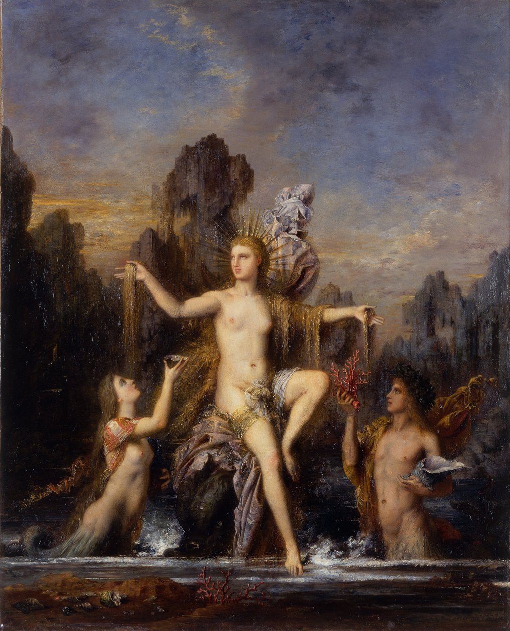 Vénusz emelkedik a tengerből alkotó: Gustave Moreau