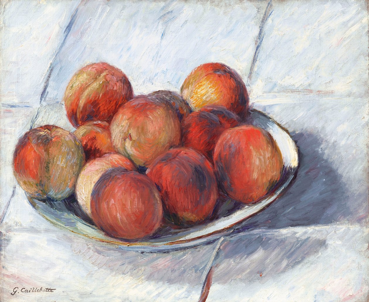 A horgásztányér, c. 1882. alkotó: Gustave Caillebotte