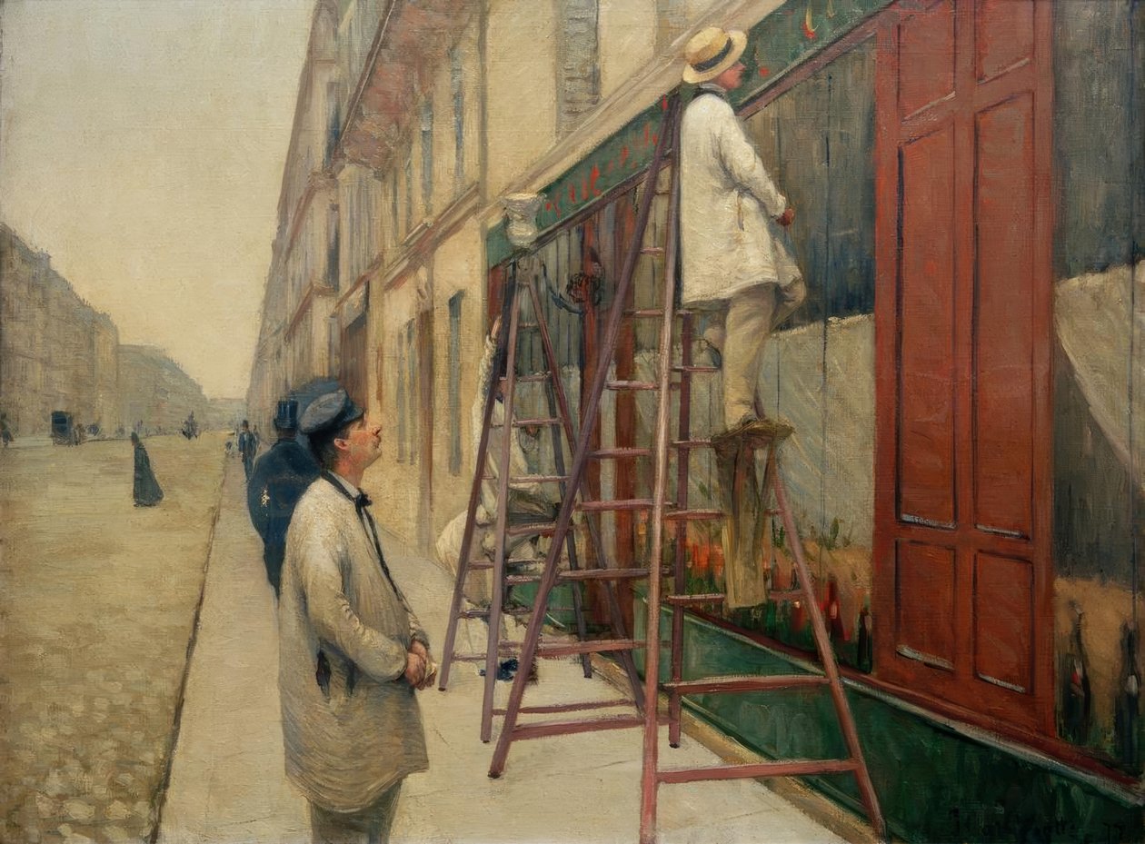 Házfestők alkotó: Gustave Caillebotte