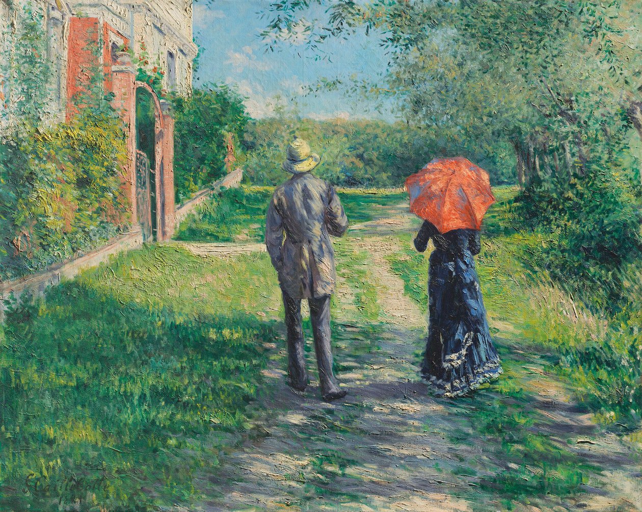 Az ösvény felfelé alkotó: Gustave Caillebotte