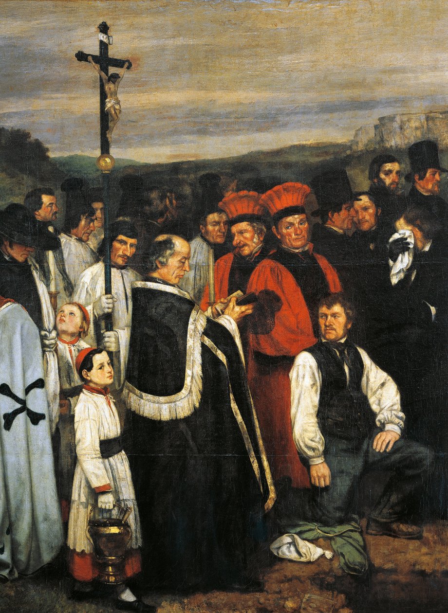 Temetés Ornansban alkotó: Gustave Courbet
