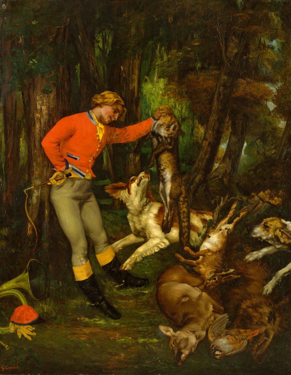 A vadászat után kb. 1859. alkotó: Gustave Courbet