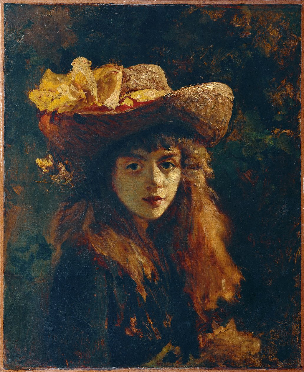 egy lány portréja alkotó: Gustave Courbet