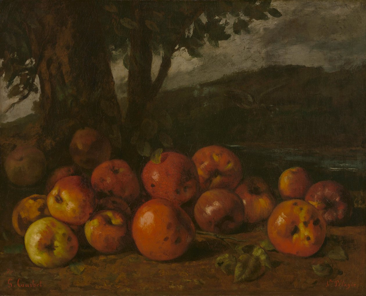 Courbet - Csendélet almával, 1872 alkotó: Gustave Courbet