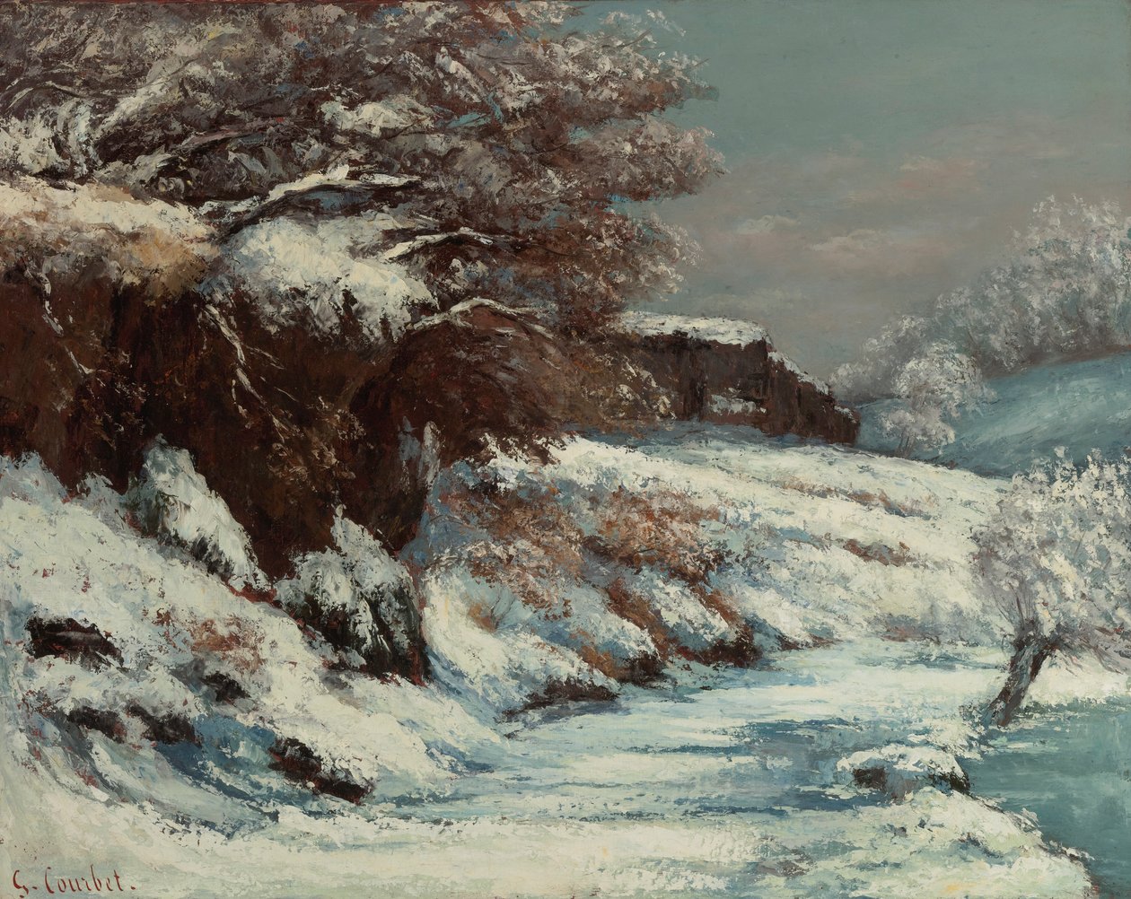Hóhatás, 1867-1868. alkotó: Gustave Courbet