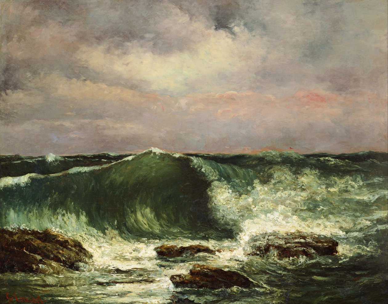 Franciául:  La vague A hullám alkotó: Gustave Courbet