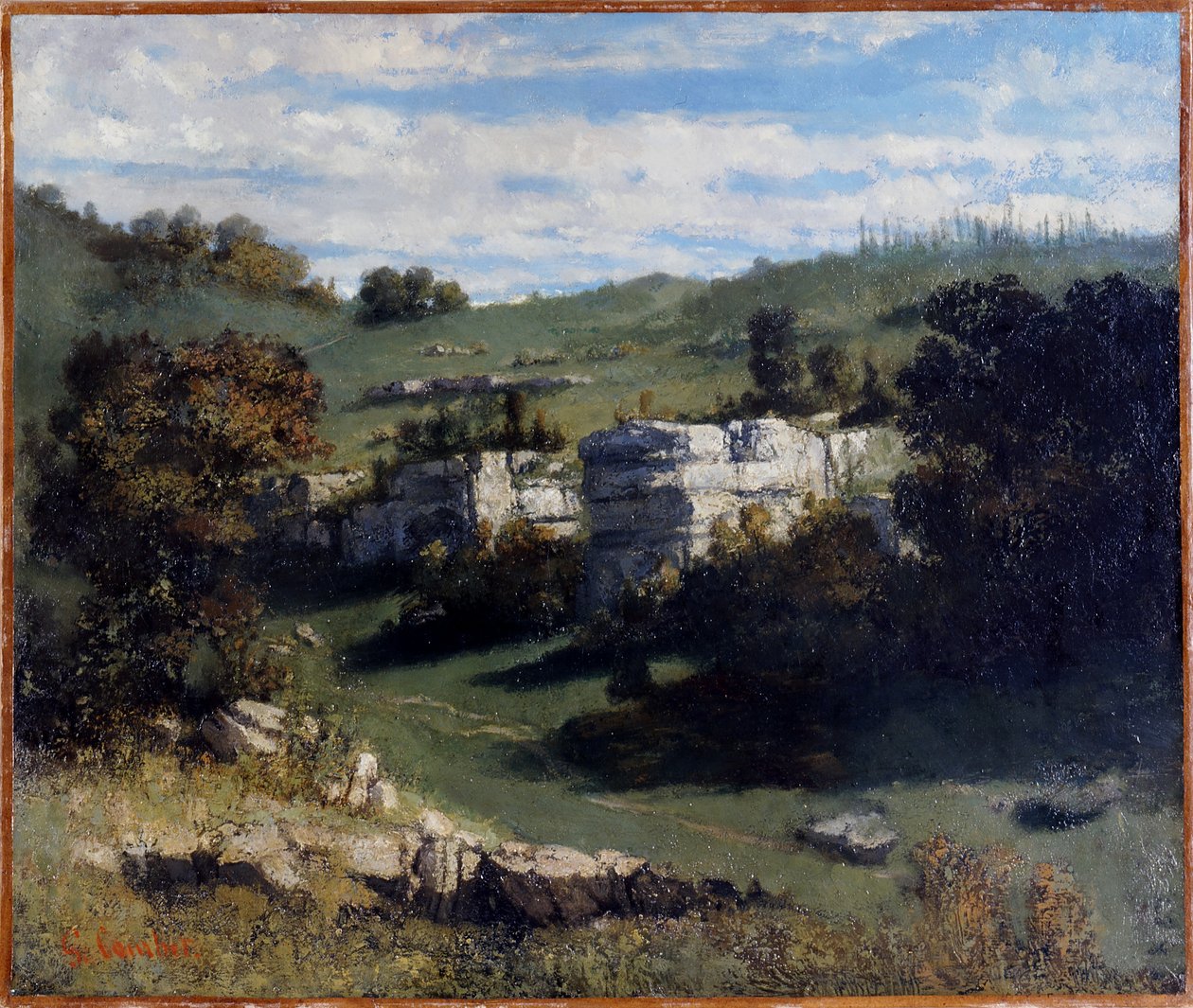 Francia: Paysage du Jura
Német: Landschaft des Jura alkotó: Gustave Courbet