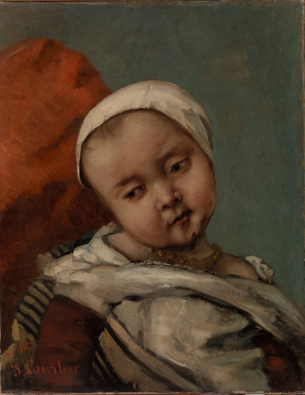 Egy baba feje, 1865 alkotó: Gustave Courbet
