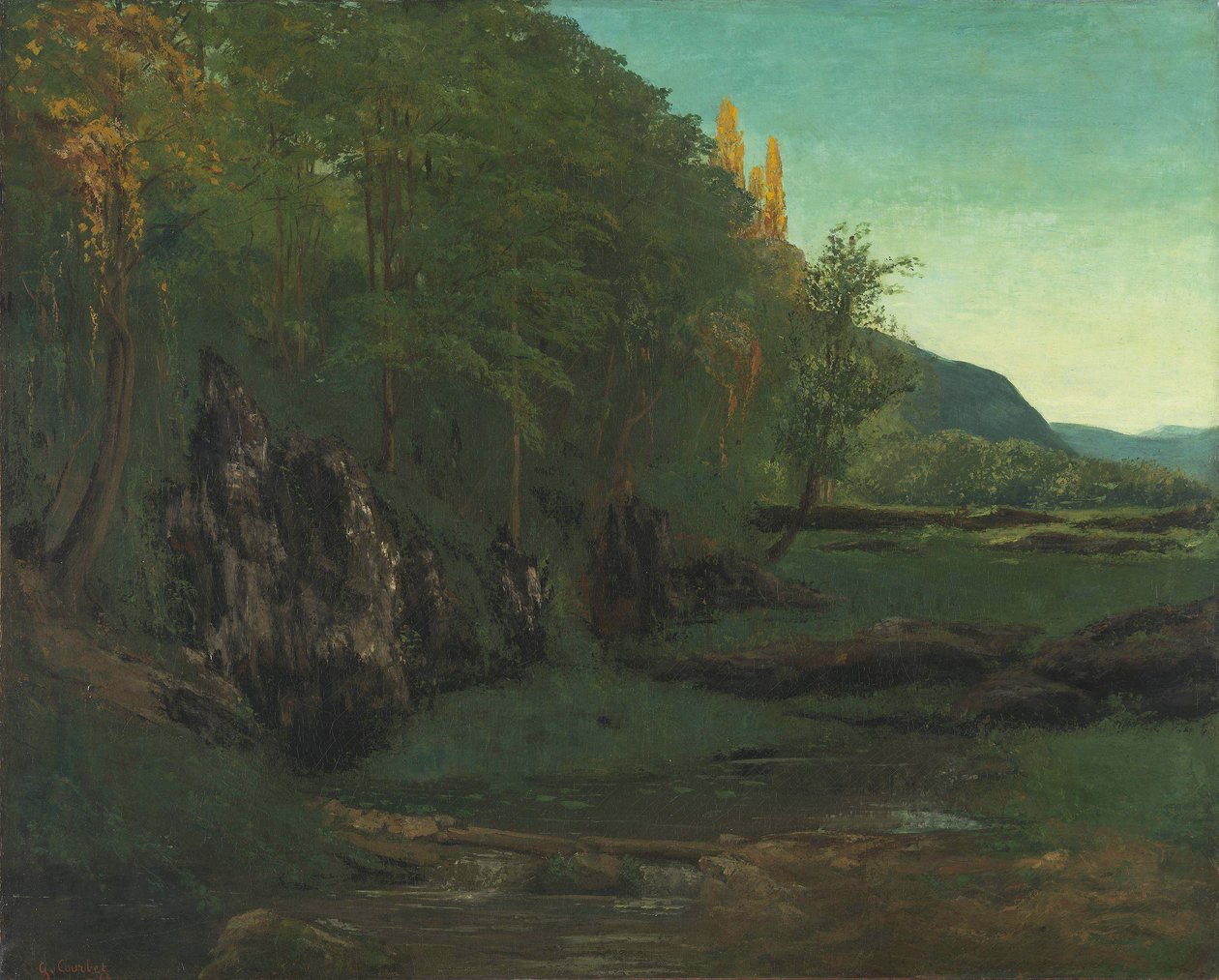 Táj Jura felől alkotó: Gustave Courbet