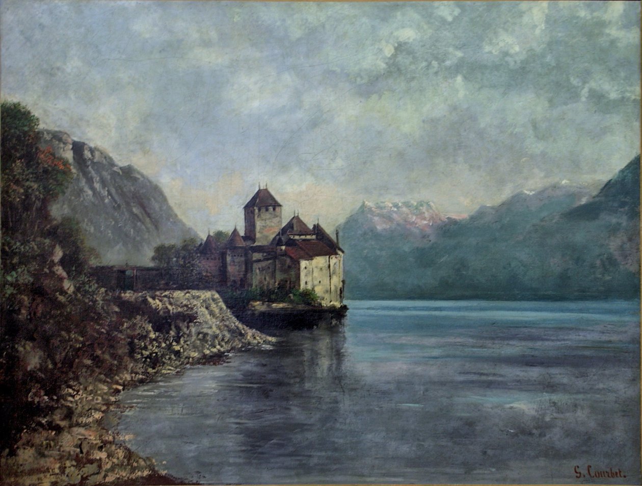 Chillon kastély alkotó: Gustave Courbet