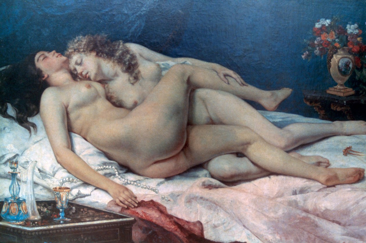 Alvás, 1866 alkotó: Gustave Courbet