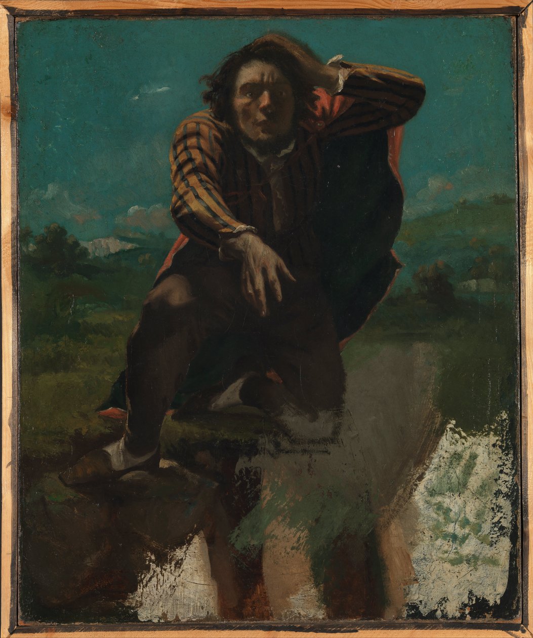 A szikla szélén alkotó: Gustave Courbet