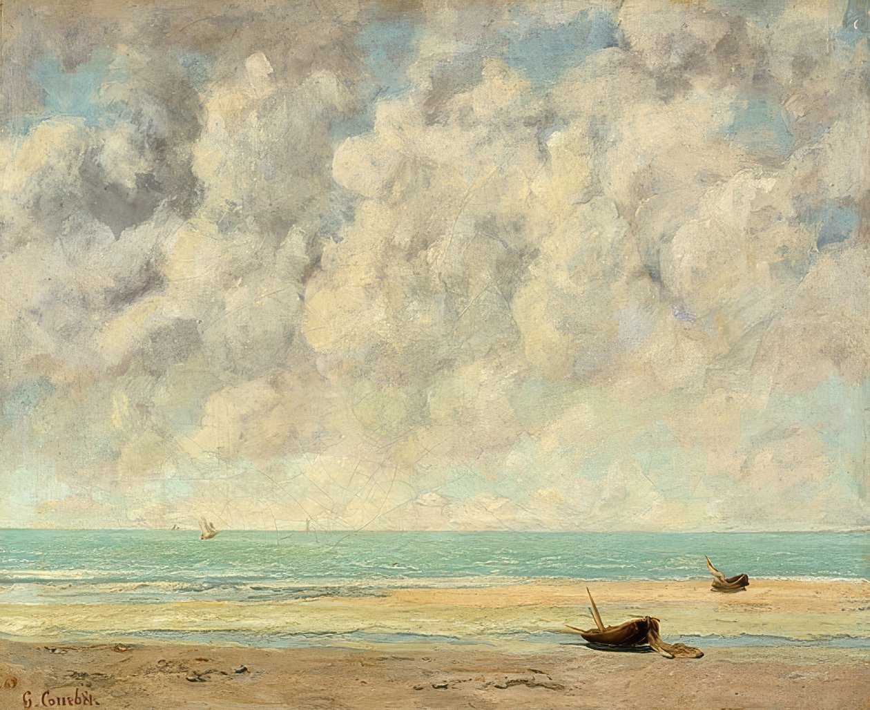 Nyugodt tenger. 1869 alkotó: Gustave Courbet