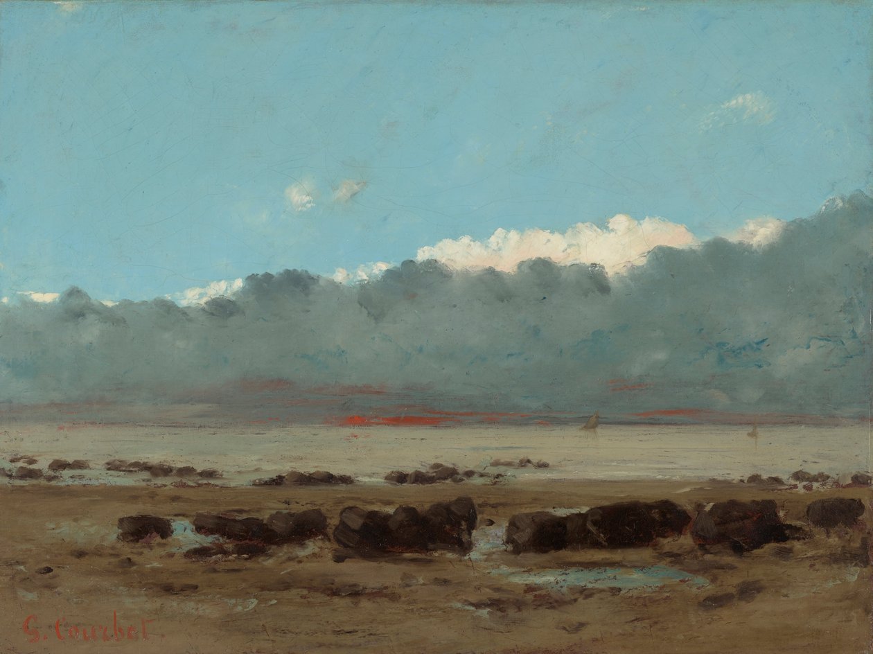 Fekete sziklák Trouville-ben alkotó: Gustave Courbet