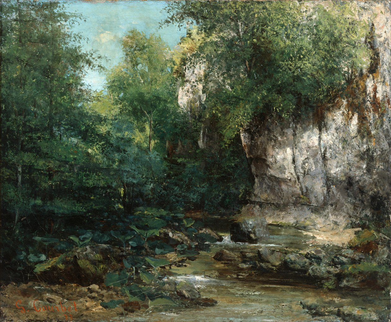 A patak partja, 1873 alkotó: Gustave Courbet