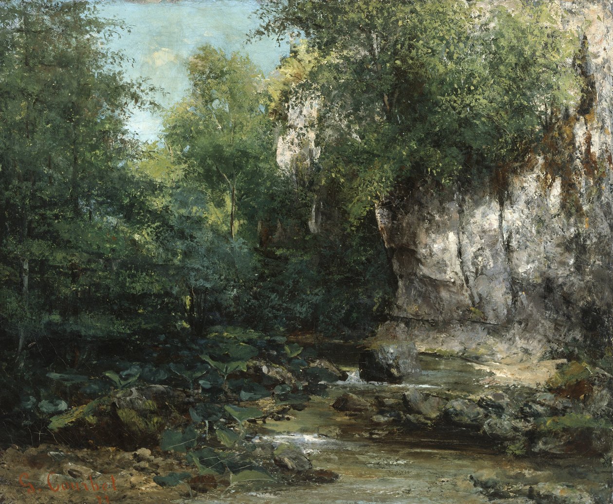 A patak partja, 1873 alkotó: Gustave Courbet