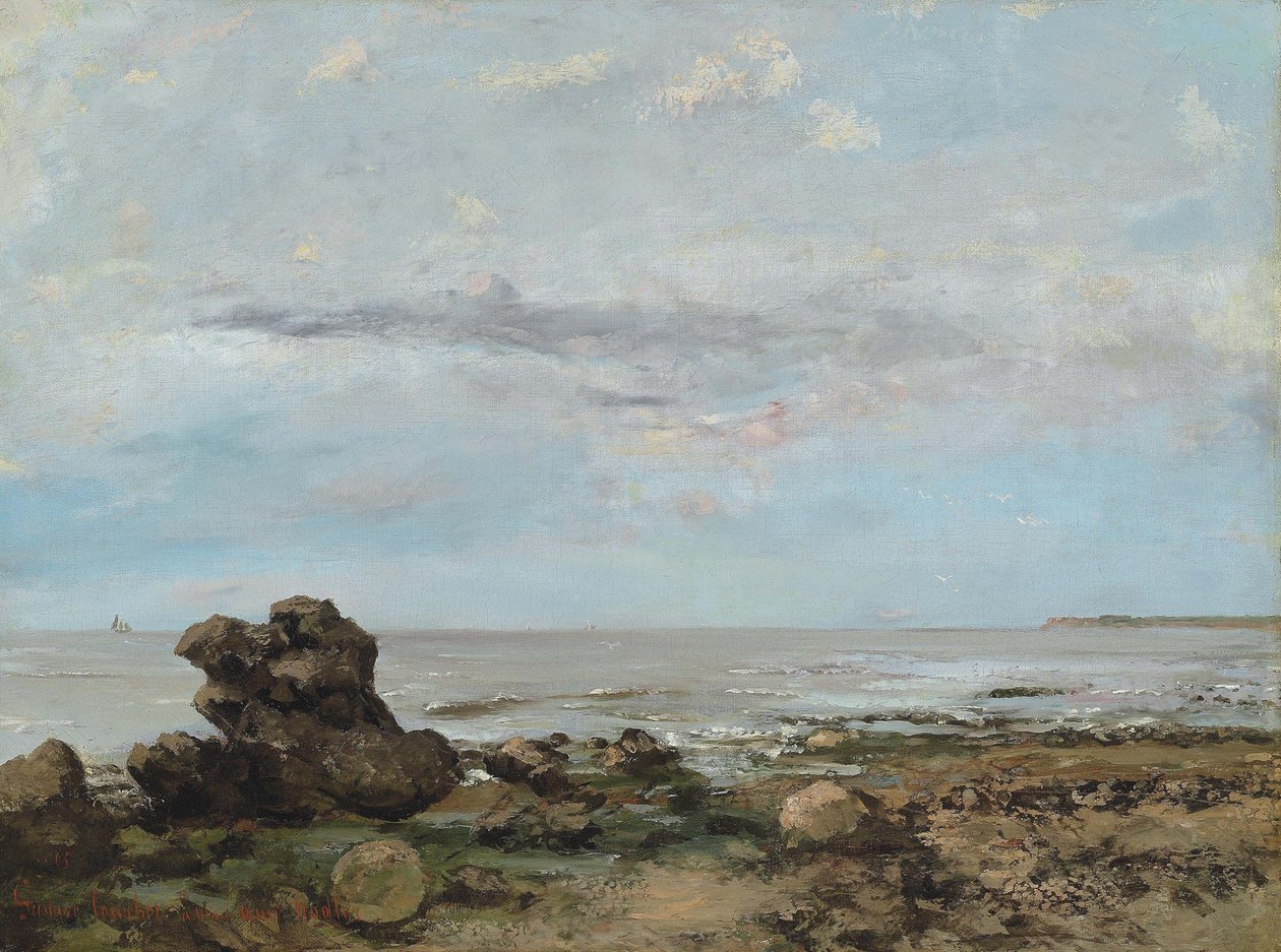 A Trouville-i strand alkotó: Gustave Courbet