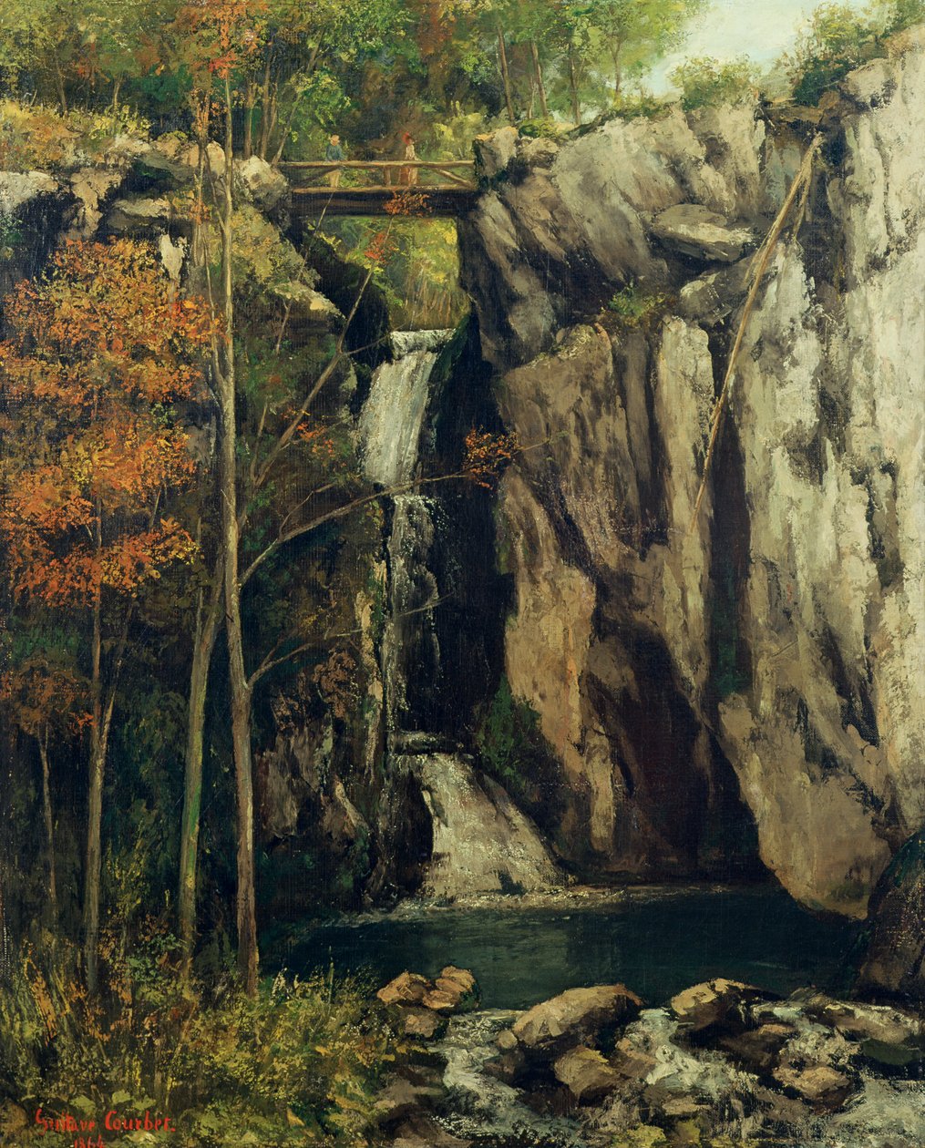 A szakadék kagylónál alkotó: Gustave Courbet