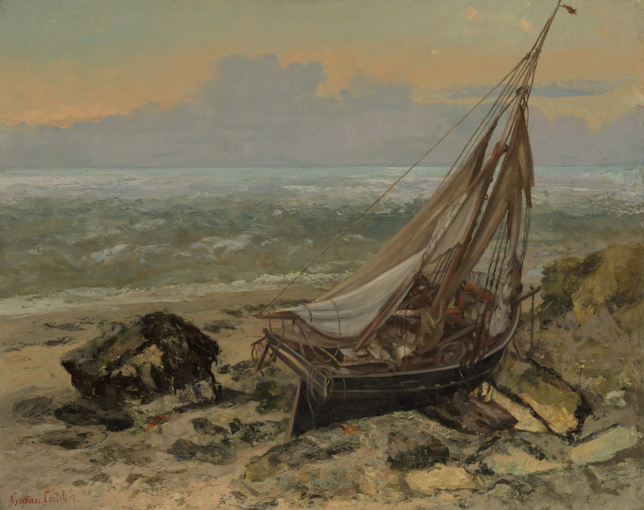 A halászhajó, 1865. alkotó: Gustave Courbet