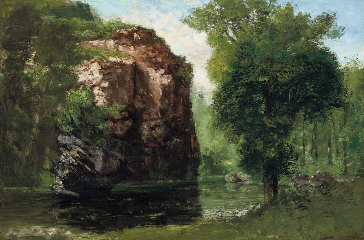 A csendes folyó alkotó: Gustave Courbet