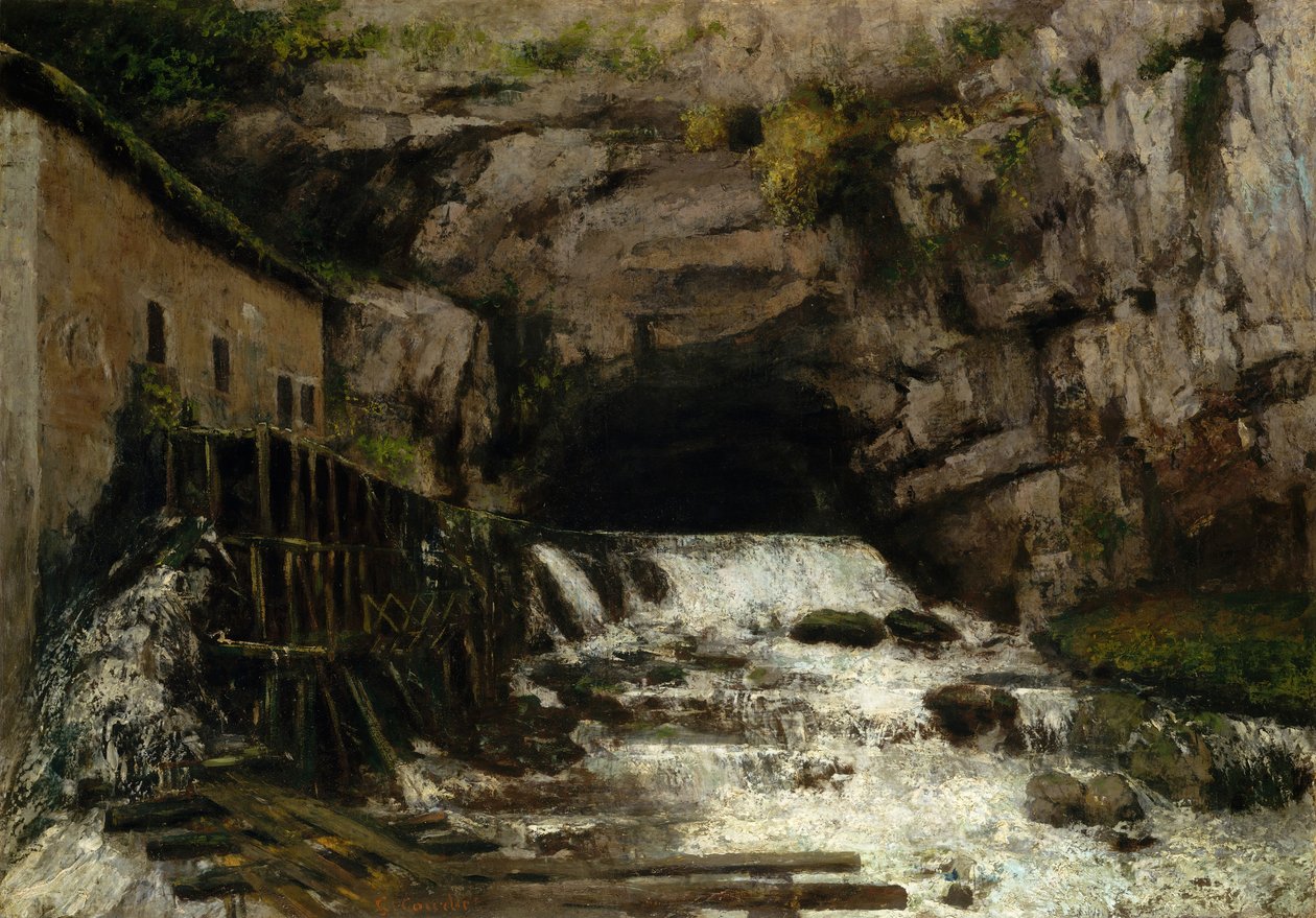 A Loue forrása, 1864. alkotó: Gustave Courbet